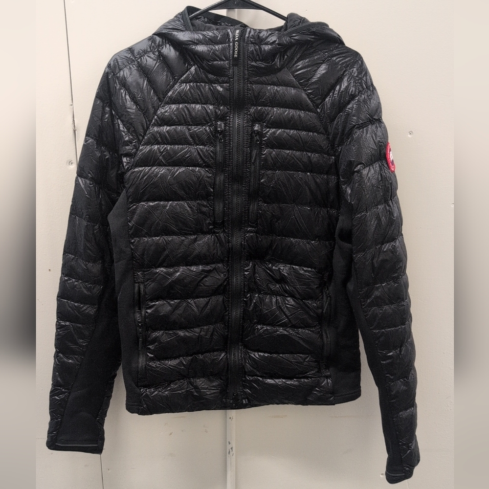 Canada Goose Womens Hybridge Lite Black Padded Hoody Jacket Size Small - Picture 4 of 9